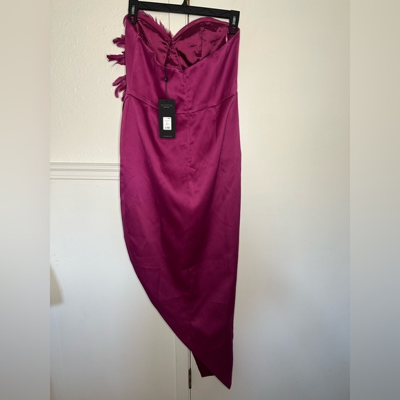 Jaqueline Asymmetrical Maxi Dress Raspberry size XL new with tag - Picture 9 of 14